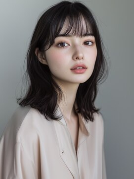 アルトリスト(Altruist Aging×HAIR&SPA) ★ダークアッシュ大人ガーリーボブ着物ミディアムレイヤーカット