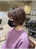 髪質改善縮毛矯正白髪染めハイライト酸性ストレートショート