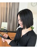 ぱつっとストレート