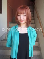 コレットヘアー ザモリオカ(Colette HAIR the MORIOKA)&nbsp;-kanna-♪ シースルー×オレンジブラウン×ボブ♪