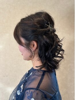 エクリュ(ecru)の写真/結婚式やイベントなどあなたの大切な日に＊ヘアセット(ハーフアップ)￥3500♪着付けは事前にお問合せを◎