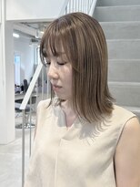 ラック 表参道(LUCK) ハイライトベージュ/白髪ぼかしハイライト/デザインカラー/原宿