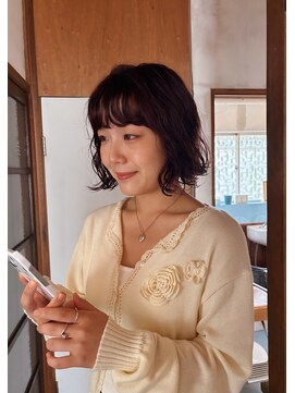 ノフ(knof) ミニボブ/ニュアンスパーマ