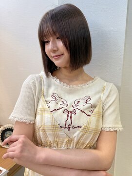 ロンドアベニール 北千住(Lond avenir) 暗めカラー/ボブ顔周り/前髪/レイヤー/髪質改善/縮毛矯正/北千住