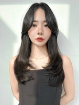 ロンドリメゾン 原宿(Lond re Maison.)&nbsp;チャコール/オリーブグレー/レイヤーカット小顔顔周り韓国原宿