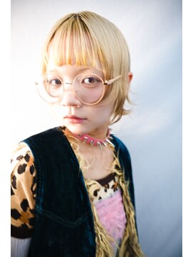 キジ(KIJI) レイヤーボブ/ボブレイヤー/ボブ/デザインカラー/ハイトーン