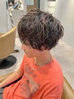 ソウス(SOURCE)&nbsp;癖毛を活かしたマッシュショート　植木涼太