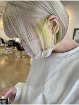 ラック 津田沼(LUCK) ぱつっとボブ/ハイトーンボブ/インナーカラー/に合わせカット