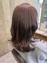 ラーム 宇部高校前店(rame) レイヤースタイル、髪質改善、ピンクカラー