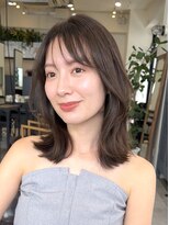 コート 青山(Cote) 20代30代40代50代王道ワンカールひし形レイヤーブラウンカラー