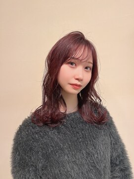 エスアンドエスさかもと イオン高松東店(S&S) カシスピンクミディアムウルフ