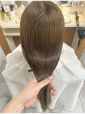 ブリーチなしダブルカラー×シアーベージュ