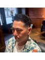 ハナテンベース(HANATEN BASE)&nbsp;#サイドパート #アップバング # フェード #メンズカット #理容室