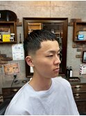 MEN’S HAIR/波巻きツイストスパイラル/リバースセンターパート
