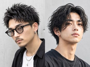 デュー 栄(DEW)の写真/【夏に向けて】《波巻きスパイラル》《ツイストスパイラル》で無造作×色気を演出◎時短セット◎