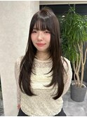 縮毛矯正　ロングレイヤー　ハッシュカット　髪質改善