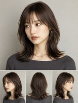 ユニット 蕨西口店(UNIT)&nbsp;ミディアム髪型20代30代40代丸顔面長レイヤー蕨