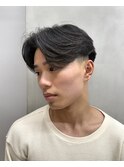 テーパーフェード×王道センターパート