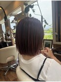 大人可愛い切りっぱなしボブ