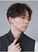 ニュアンスパーマ センターパートパーマ メンズ大人ヘア