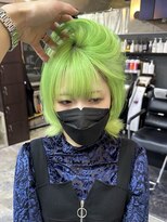 ビアーク(Be:arc)&nbsp;45. グリーン/マッシュショート/シースルーバング/顔周り