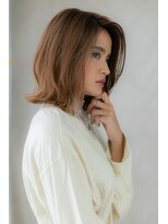 カバーヘア ブリス 北浦和(COVER HAIR bliss)&nbsp;かきあげバング大人ハイライト外ハネボブ304Z北浦和10代20代30代