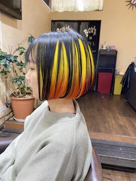 サムブリッジ(SOMEBRIDGE) 鬼滅カラー × インナー × 我妻善逸カラー （SOMEBRIDGE亀有）