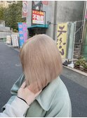 ハイトーンカラー/マロンベージュ/Aライン/かきあげ[原宿駅]