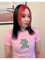 マリン(Marine)&nbsp;20代30代フェイスフレーミングピンクミディアムボブ