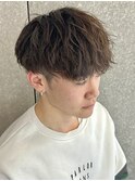 ニュアンスパーマメンズパーマメンズマッシュツイストスパイラル