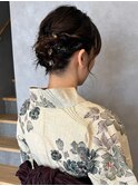 ショートでも大人可愛くまとめ髪/浴衣