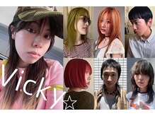 【vicky 】エッジを効かせた唯一無にのスタイル@echo_86 ← check it out　レイヤーカットデザインカット