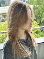 ザ オーダー(THE ORDER)&nbsp;ケアブリーチダブルカラーミルクティーベージュレイヤーカット