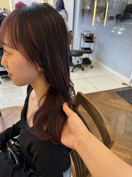 フレア(FLAiR) 10代20代レッドバイオレットインナーカラー