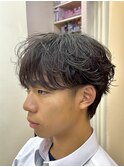 シャドウパーマ/シースルーマッシュ/韓国へア/メンズパーマ/柏