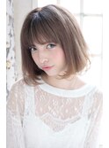 小顔に見える大人かわいい前下がりボブ【国分寺】