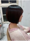 ミニボブ × ボルドーカラー【千葉優希】