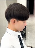 黒髪マッシュナチュラルマッシュメンズヘア韓国ツーブロック