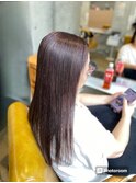 白髪ぼかし ピンクバイオレット ハイライトカラー