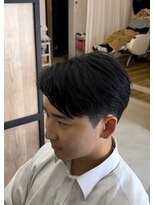 エッジ(EDGE)&nbsp;大分メンズ刈り上げナチュラルセンターパートノーマルパーマ