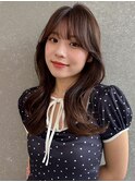 韓国レイヤーカット/フェイスレイヤー/前髪/韓国風バング