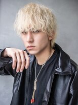 メンズサロン EIGHT MEN 北千住店【エイト】 フェザーパーマブルーブラック刈り上げセンターパート