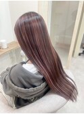 ◆ハイライトのピンクベージュ