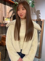 アルク(alku) ぷつっとロング ブリーチなしカラー オリーブベージュ