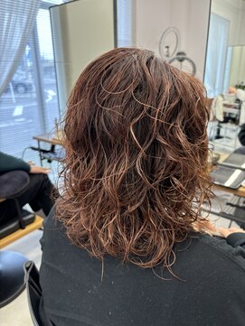 テラス トヨタ(Telasu Toyota) 朝楽5分セットの海外ガール風大きめウェーブパーマ◎