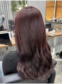 ロング × カシスレッド