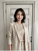 外ハネボブ/おしゃれ女子/顔周りカット/前髪なし/大人女子/千葉