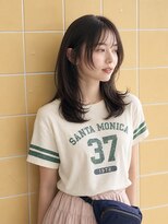 ヘアーサロン 6(hair salon)&nbsp;透け感レイヤー外ハネミディ