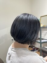 ヘアーデザイン ランプ(Hair design Lump)&nbsp;ショートボブ×ブルーブラック
