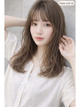 ヘアーズ ベリー 四条畷店(hairs BERRY) 20代30代40代50代夏向け抜け感ミディアムミルクブラウン